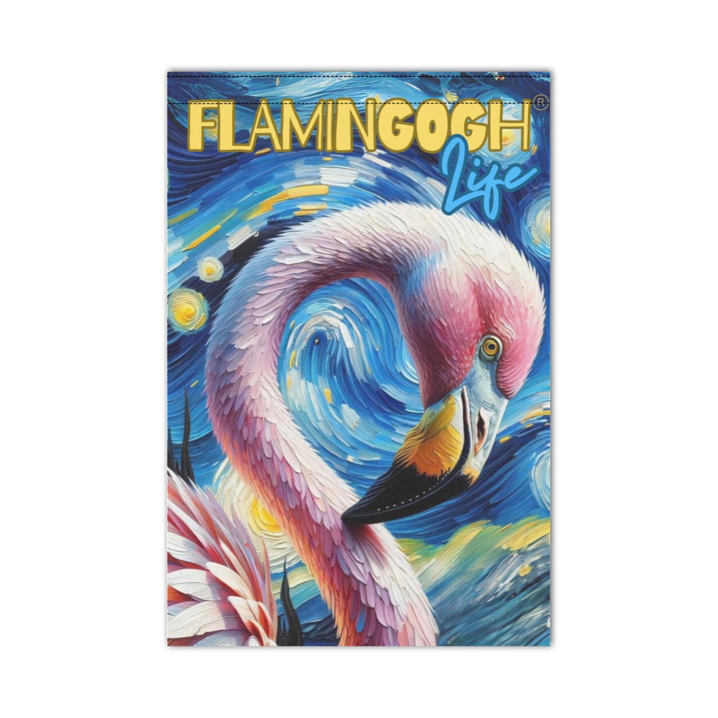 Flamingo Life® FlaminGOGH Life Garden Flag