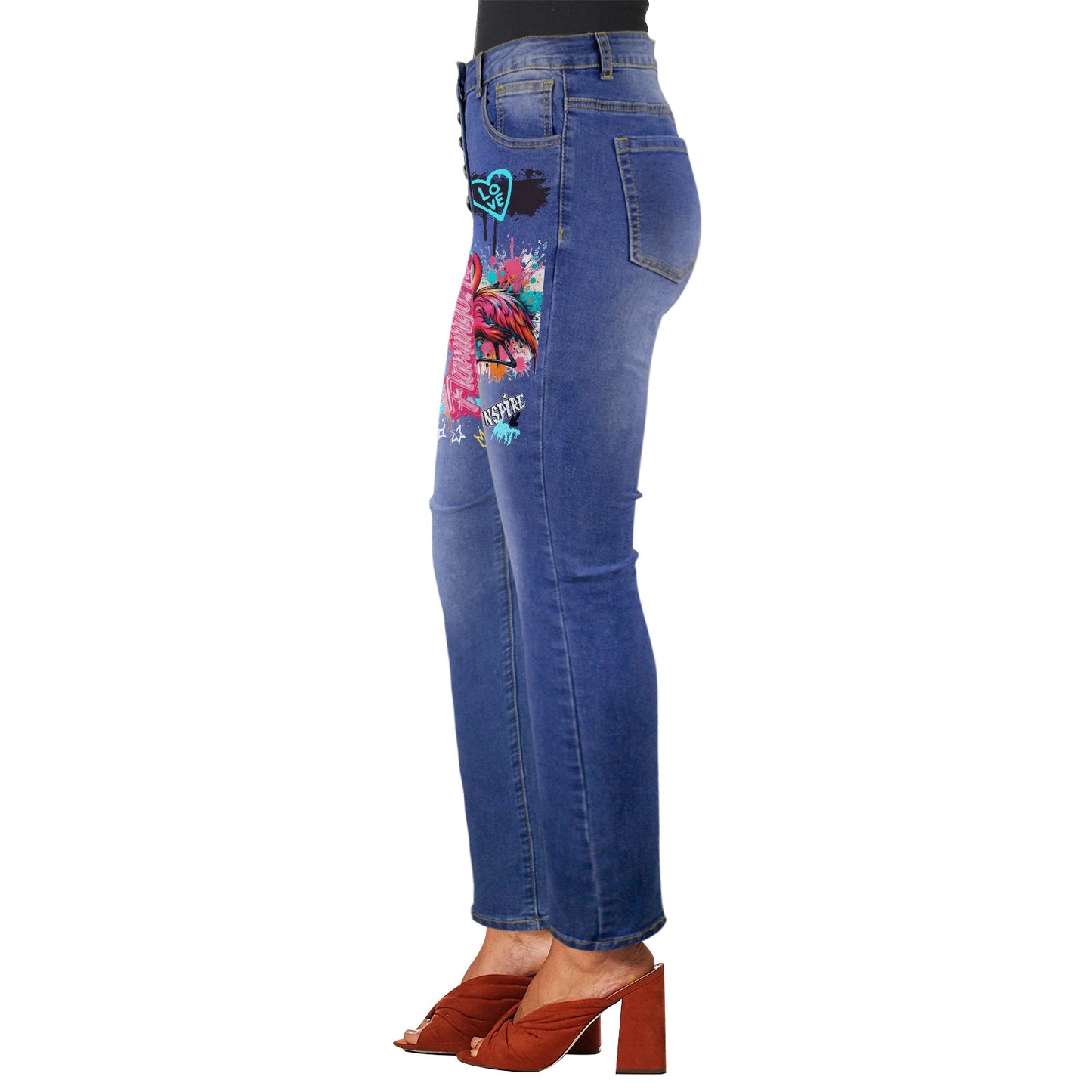 Flamingo Life® Graffiti Womens Jeans