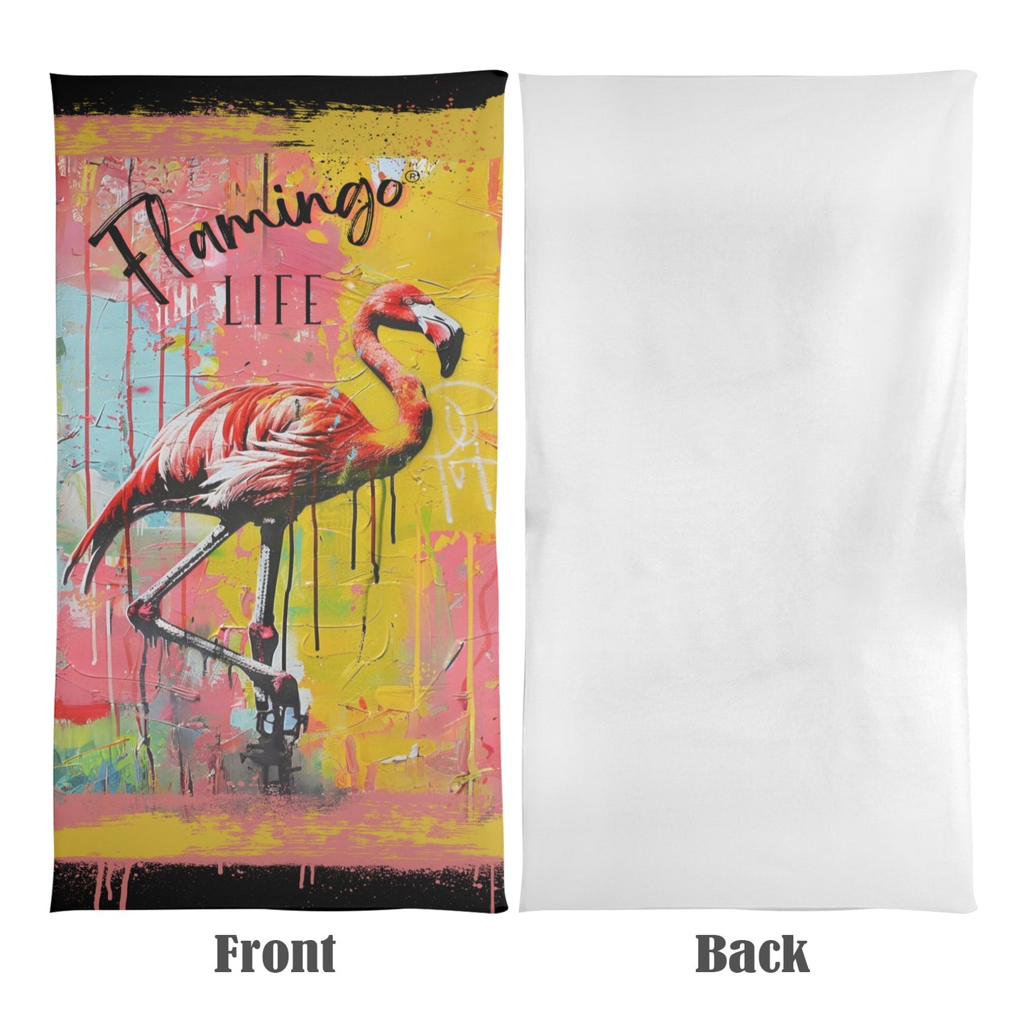 Flamingo Life® Graffiti Beach Towel