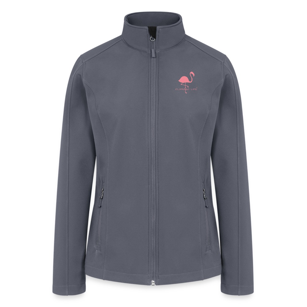 Flamingo Life® Women’s Soft Shell Jacket - gray