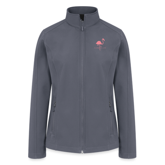 Flamingo Life® Women’s Soft Shell Jacket - gray