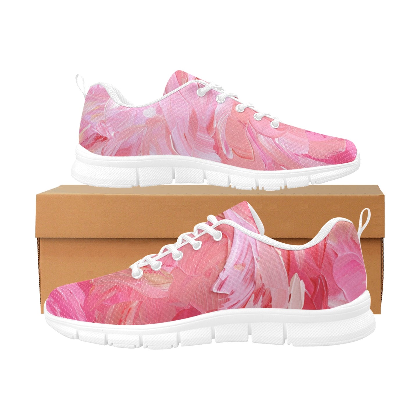 Flamingo Life® Flamingo Art Design Womens Breathable Sneakers