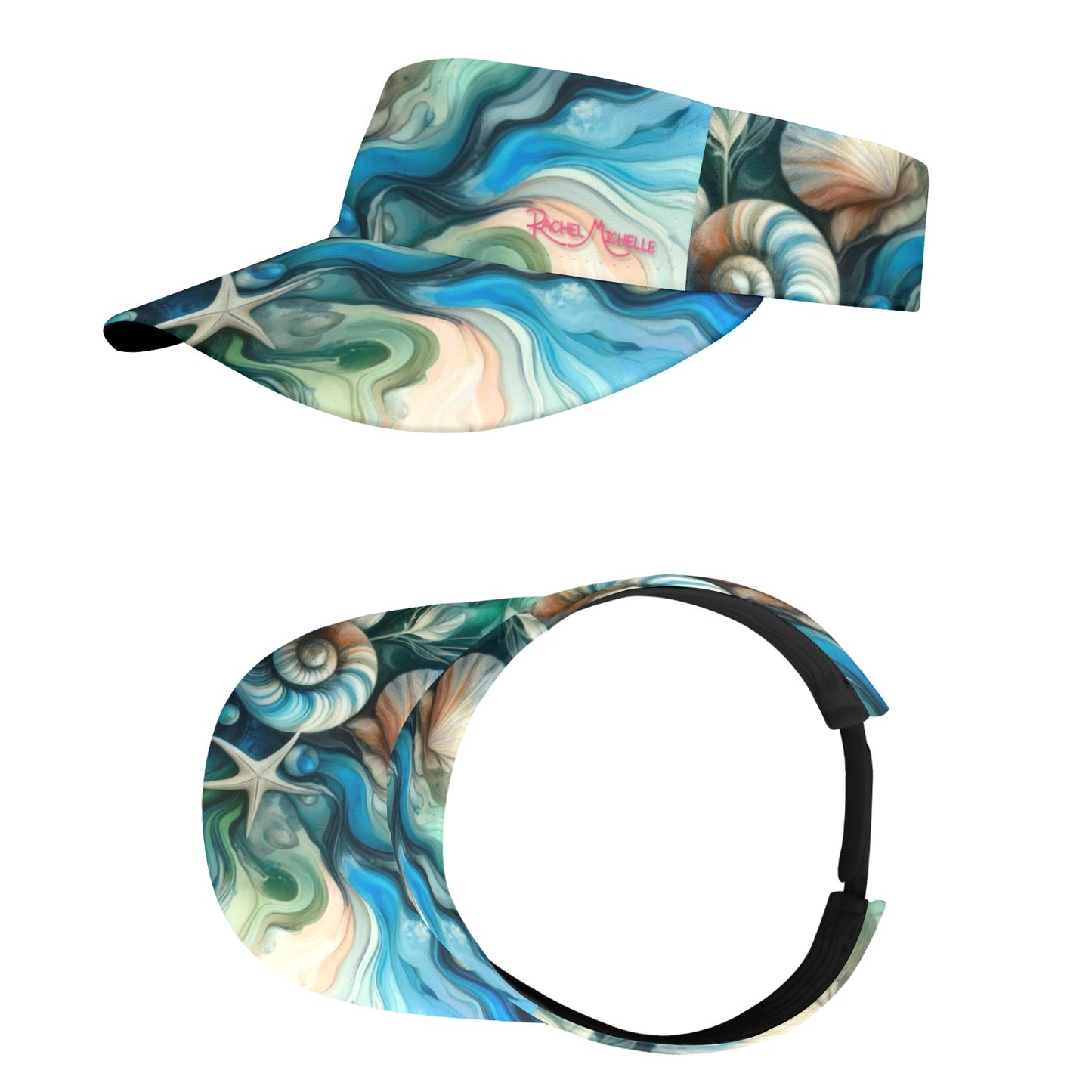 Rachel Michelle Ocean Abstract Sun Visor