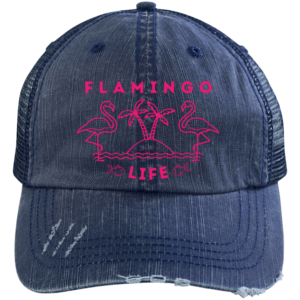 Flamingo Life® Unstructured Trucker Cap