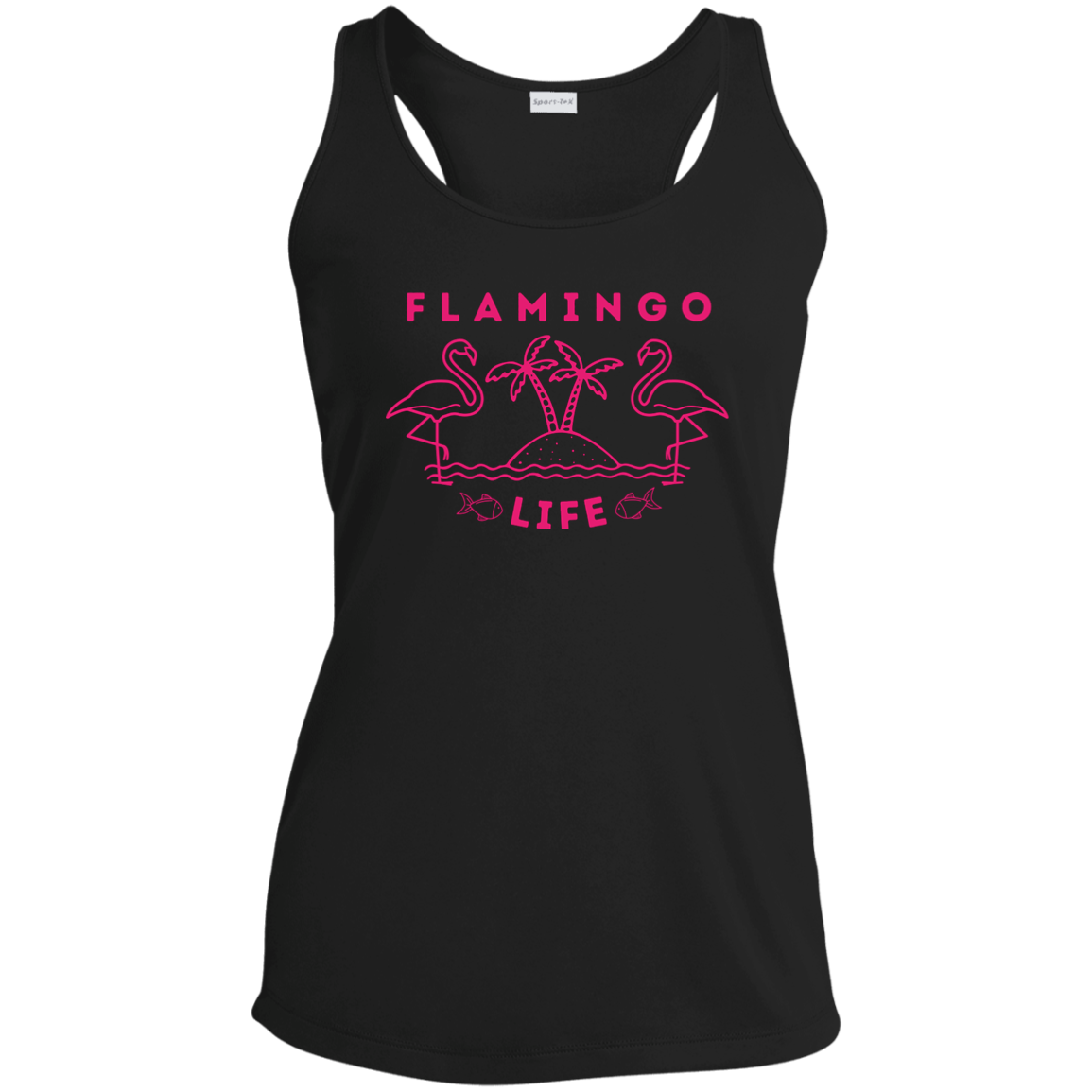 Flamingo Life® Ladies' Performance Racerback Tank