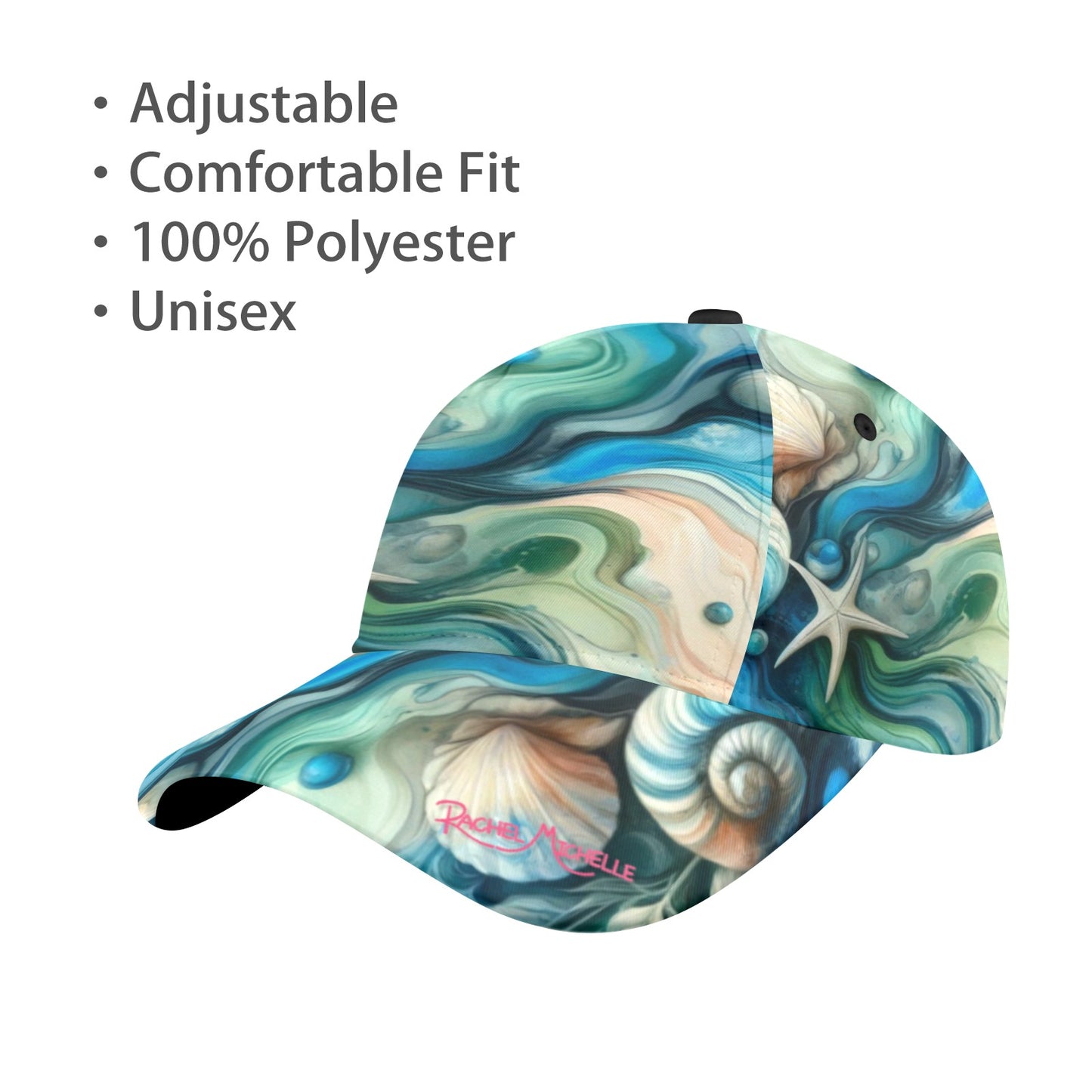 Rachel Michelle Ocean Abstract Hat