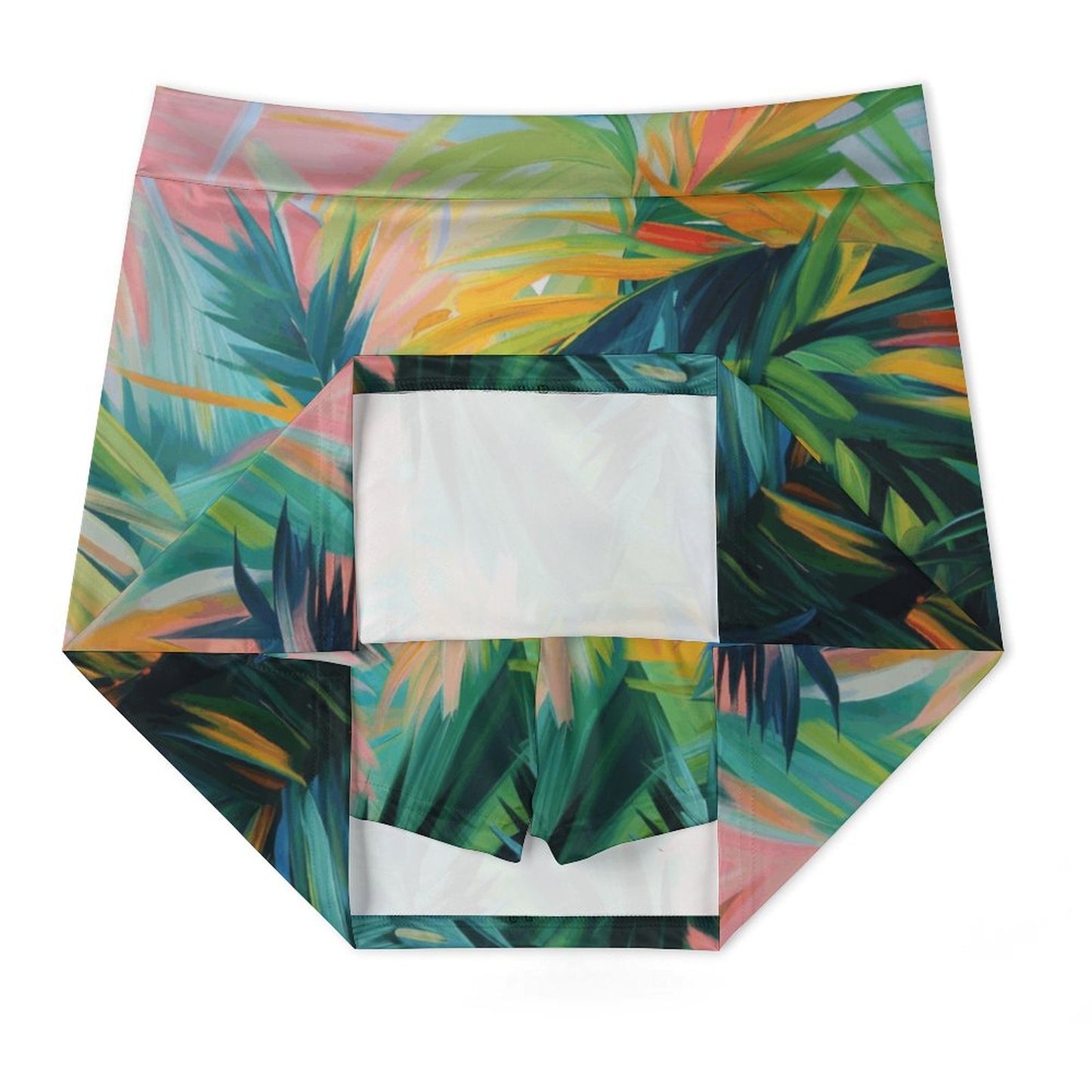 Rachel Michelle Abstract Palms Athletic Skirt with Shorts and Pocket