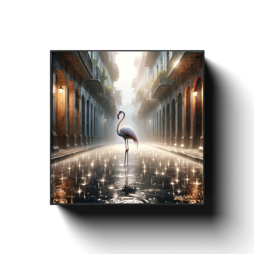 Havana Rain Flamingo by Rachel Michelle - Canvas Wraps