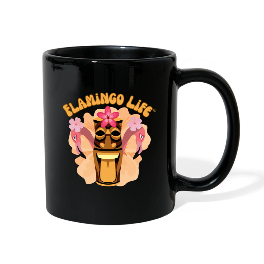 Flamingo Life® Tiki Head Mug - black