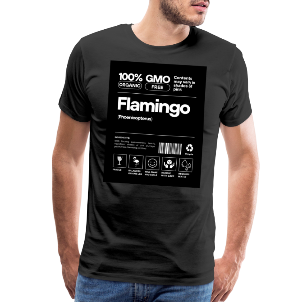 Flamingo Facts Men's T-Shirt - black