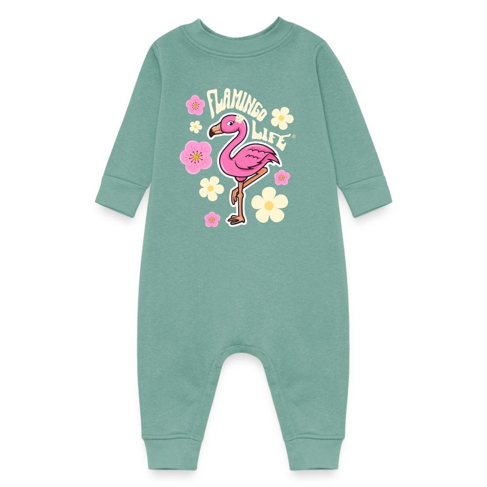 Flamingo Life® Baby Fleece One Piece - saltwater