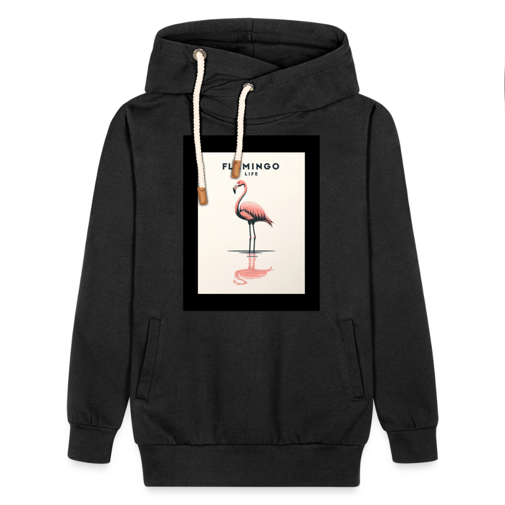 Flamingo Life® Shawl Collar Hoodie - black