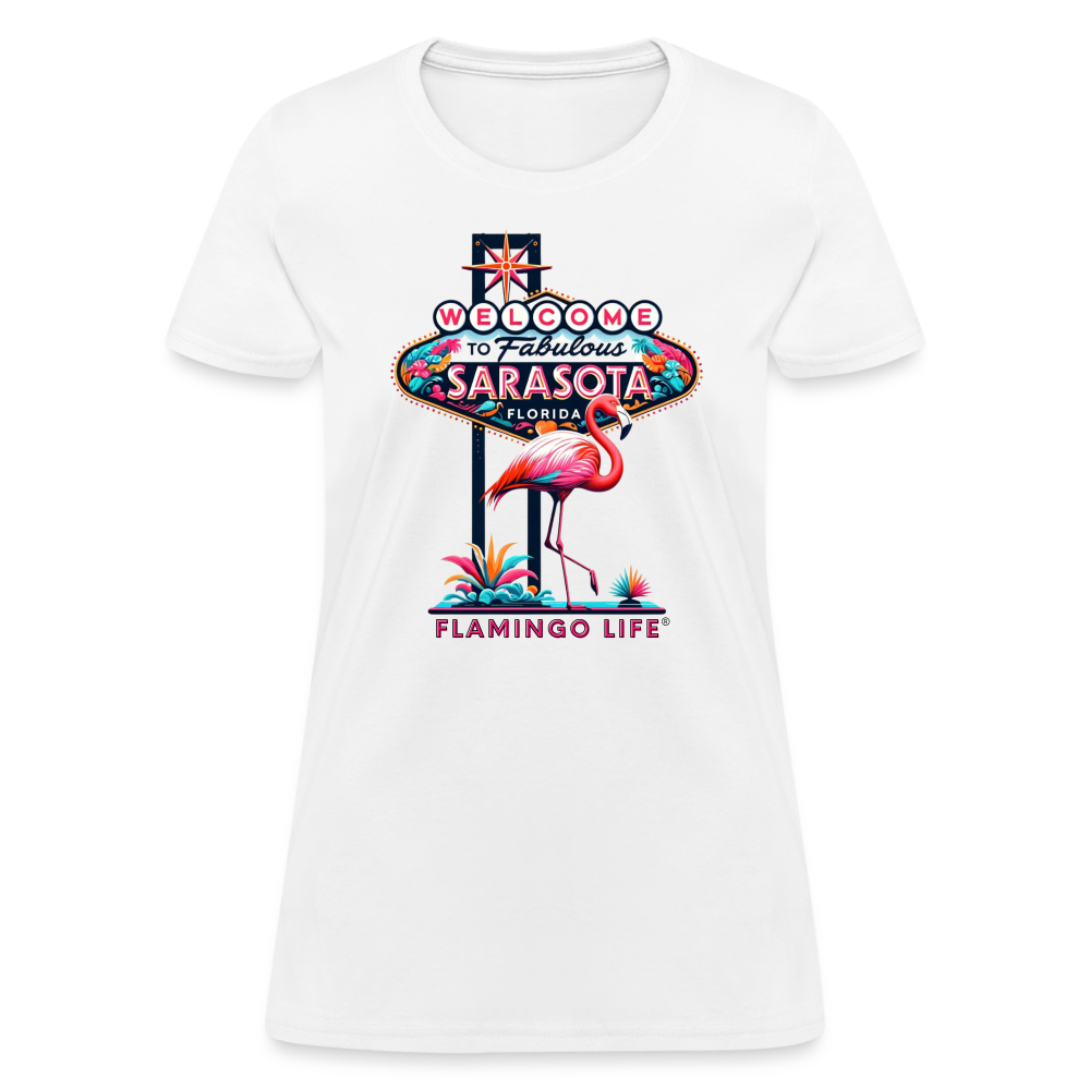 Welcome to Sarasota Women's T-Shirt - white