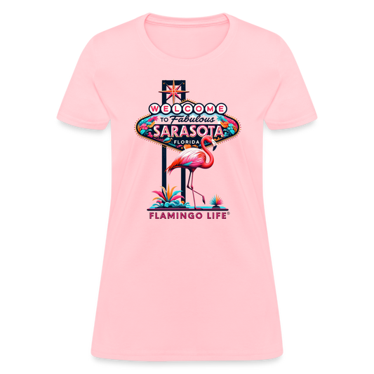 Welcome to Sarasota Women's T-Shirt - pink