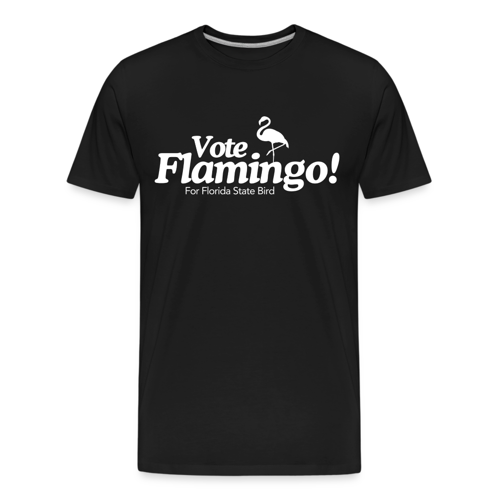 Vote Flamingo Men’s Premium Organic T-Shirt - black