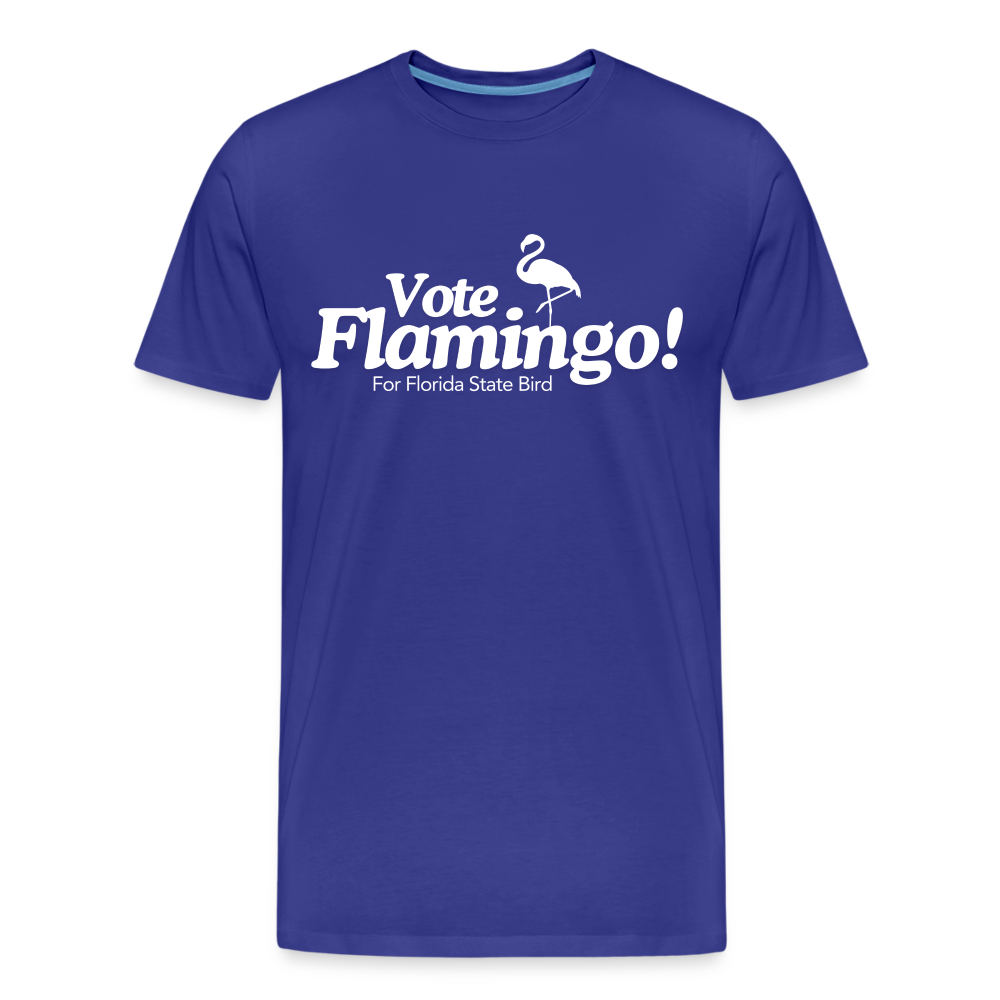 Vote Flamingo Men’s Premium Organic T-Shirt - royal blue