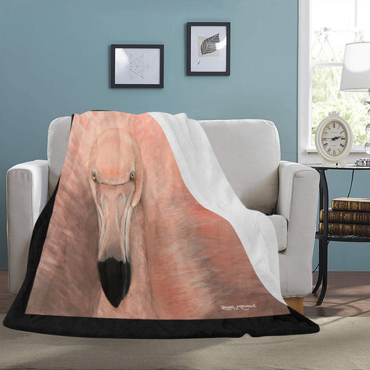 Fancy Flamingo Micro Fleece Blanket 60x80