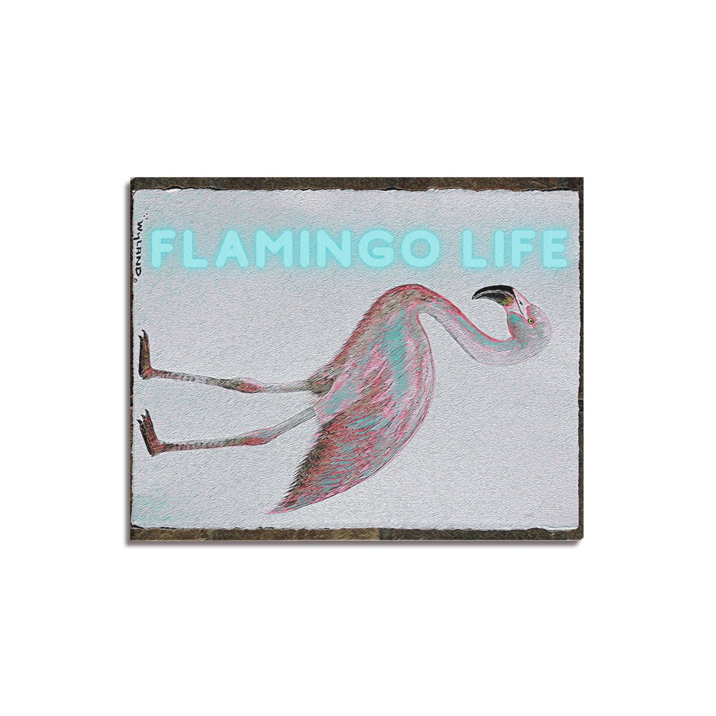 Marine Life Artist Wyland© designed Flamingo Life® Canvas Print