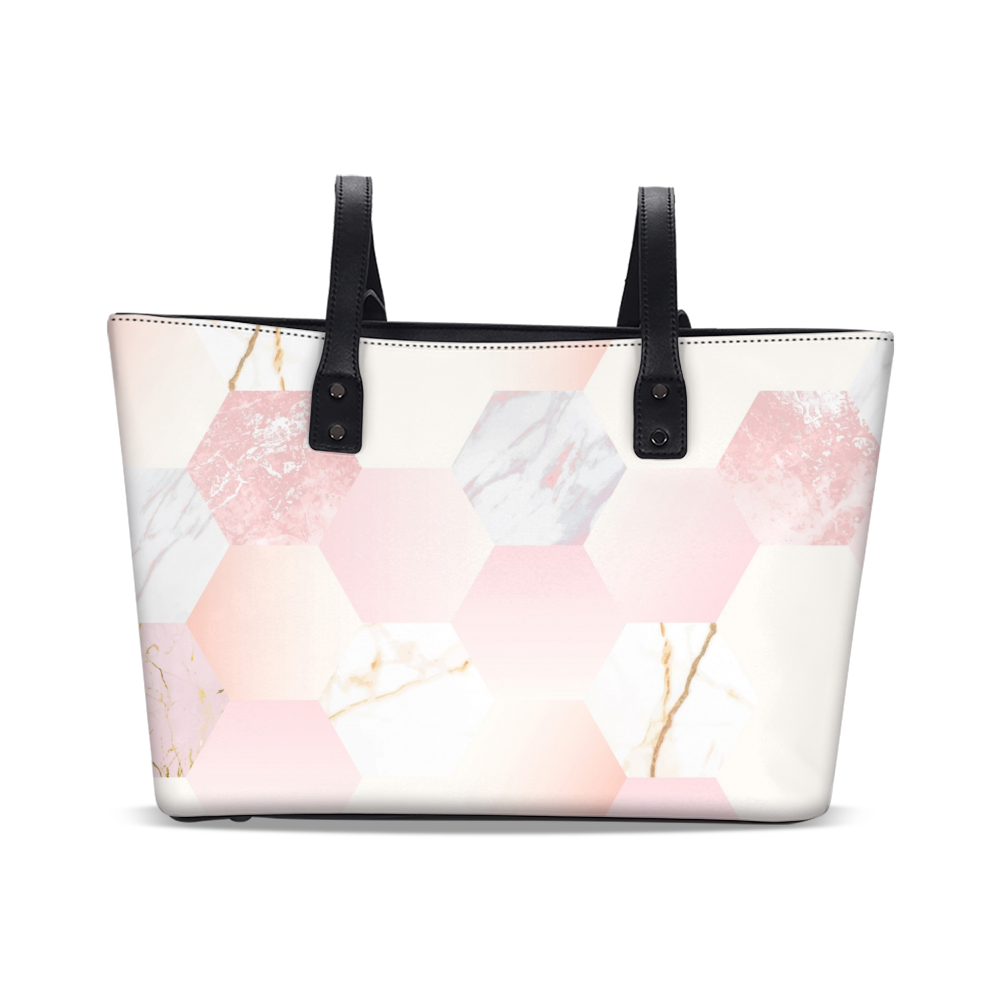 Flamingo Life Marbled Hex Tote - The Flamingo Shop