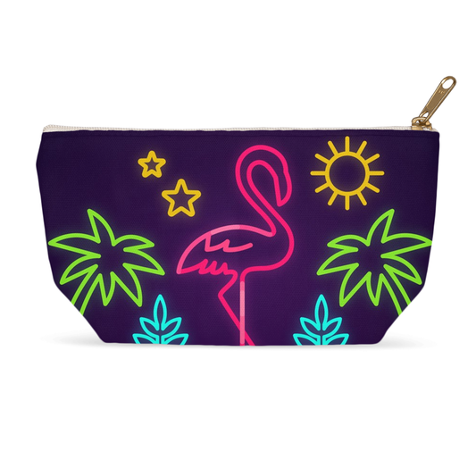 Neon Flamingo Accessory Pouch - The Flamingo Shop