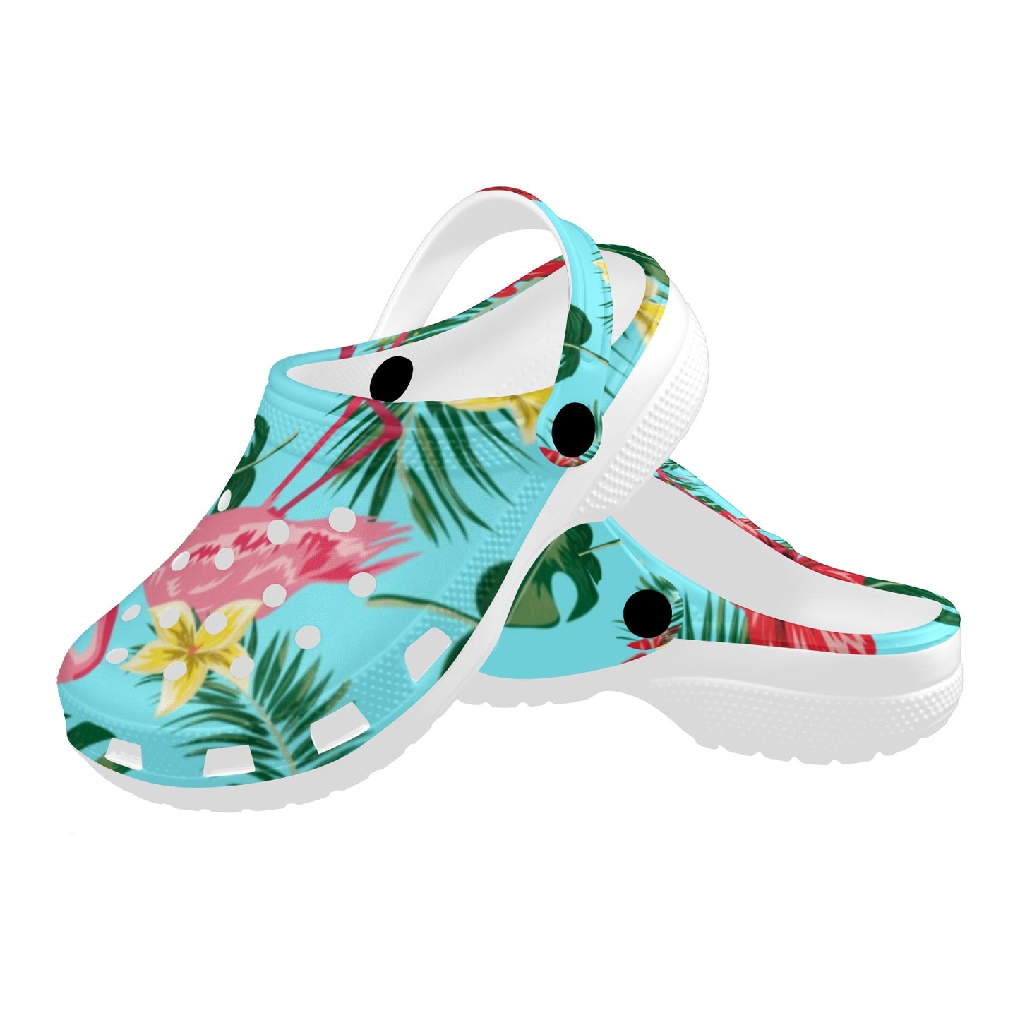 Tropical Flamingo Clogs