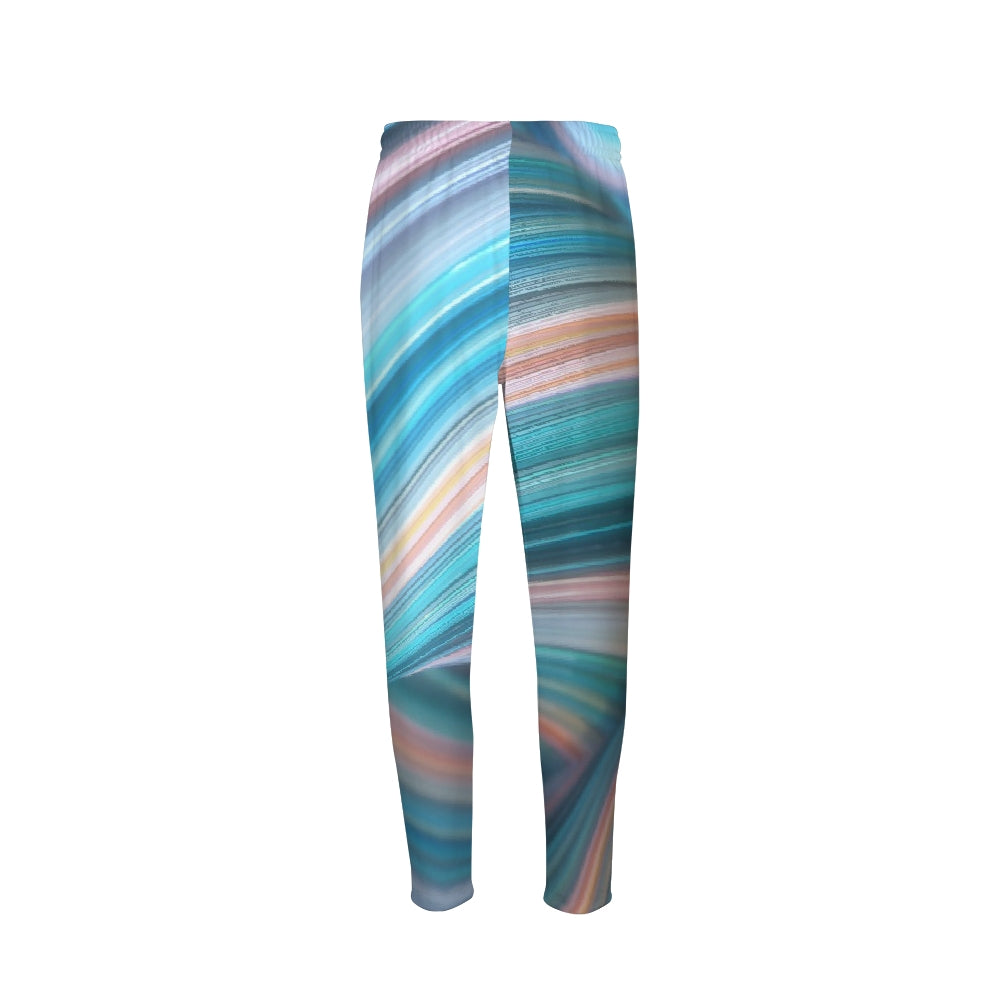 Flamingo Life Rainbow Swirl   Men's Joggers - The Flamingo Shop