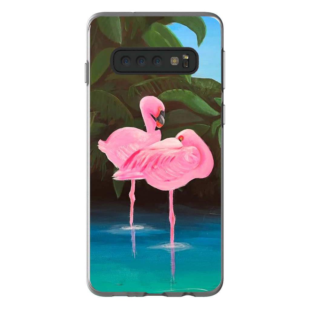 Flamingo Lagoon Phone Cases