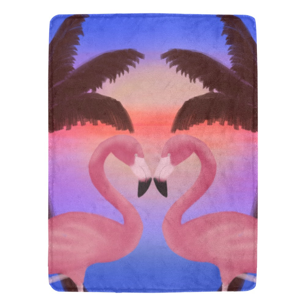 Flamingo Life® Ultra-Soft Micro Fleece Blanket 60" x 80"(Made In USA)