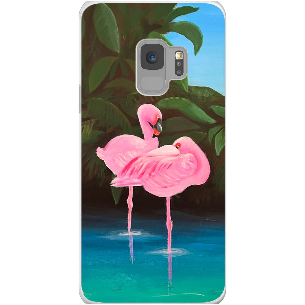 Flamingo Lagoon Phone Cases