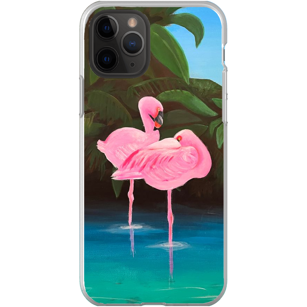 Flamingo Lagoon Phone Cases