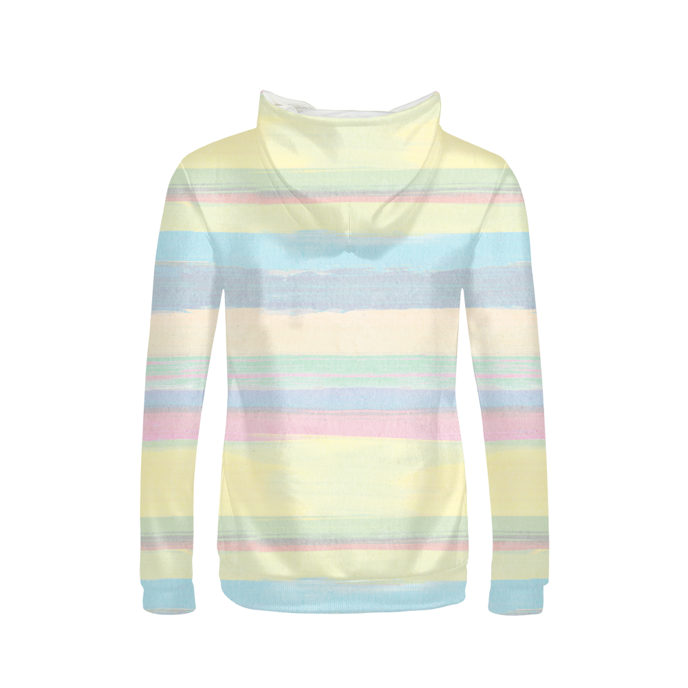 Flamingo Life Pastel Stripes Women's Hoodie - The Flamingo Shop