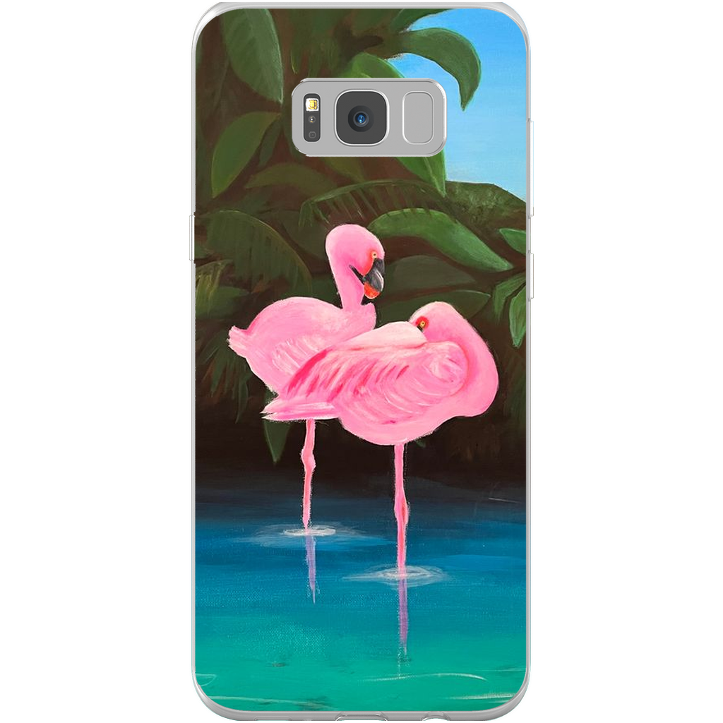 Flamingo Lagoon Phone Cases