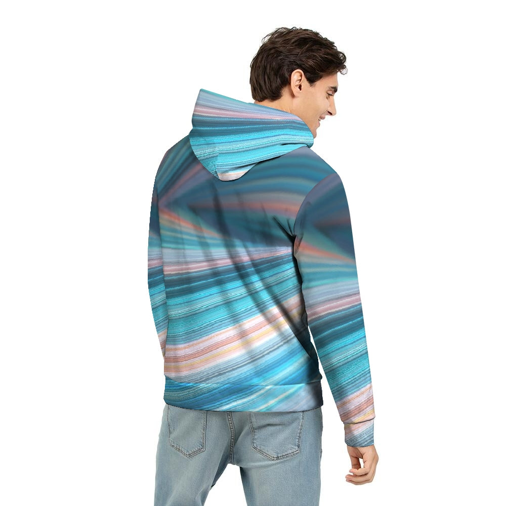 Flamingo Life Rainbow Swirl Men's Hoodie - The Flamingo Shop