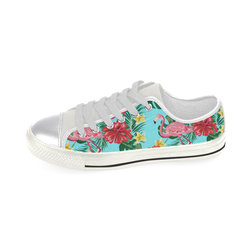 Tropical Blue Flamingo Womens Sneakers (Large Sizes) - The Flamingo Shop