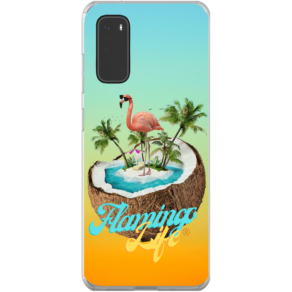 Flamingo Life® in a Coconut Flexi Phone Cases