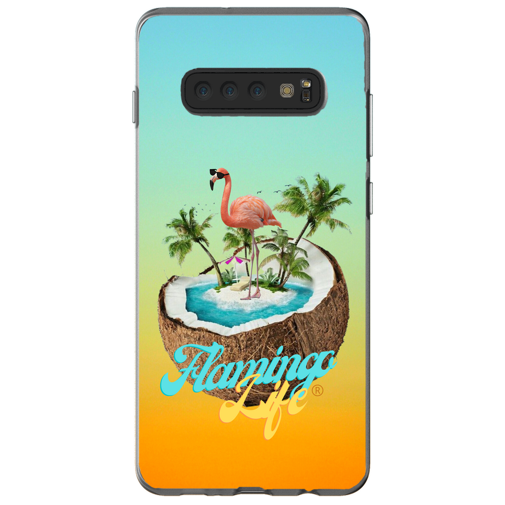 Flamingo Life® in a Coconut Flexi Phone Cases