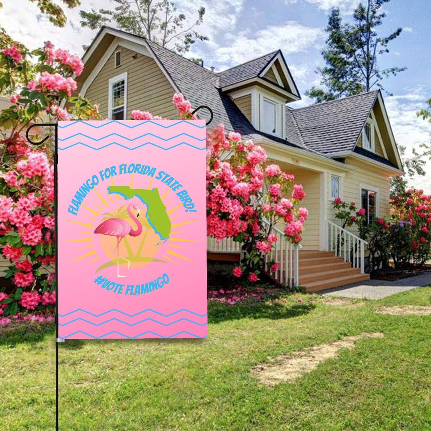 Flamingo For State Bird Garden Flag