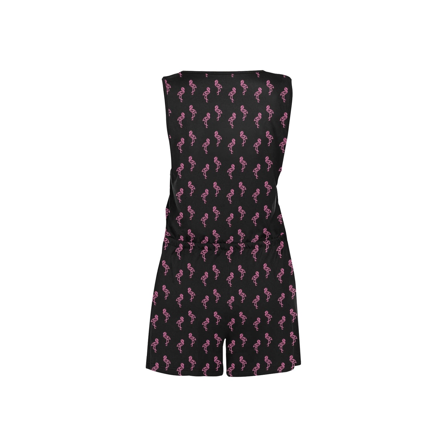 Neon Flamingo Pattern Romper