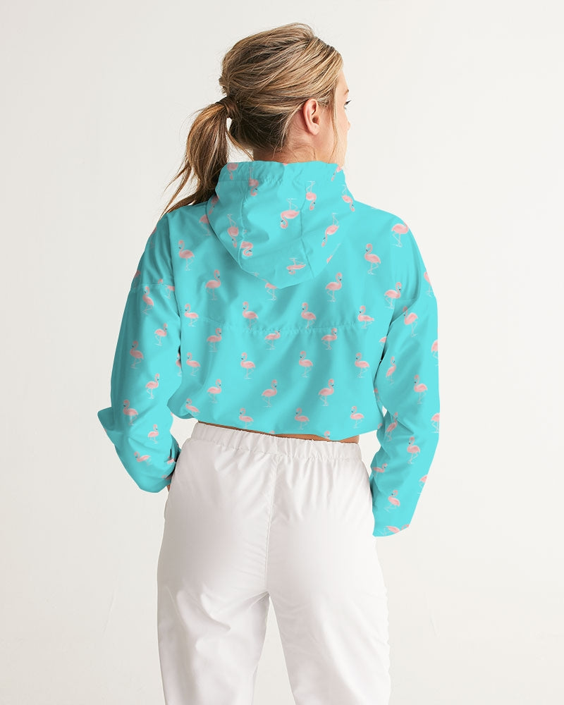 Blue Flamingo Women's Cropped Windbreaker