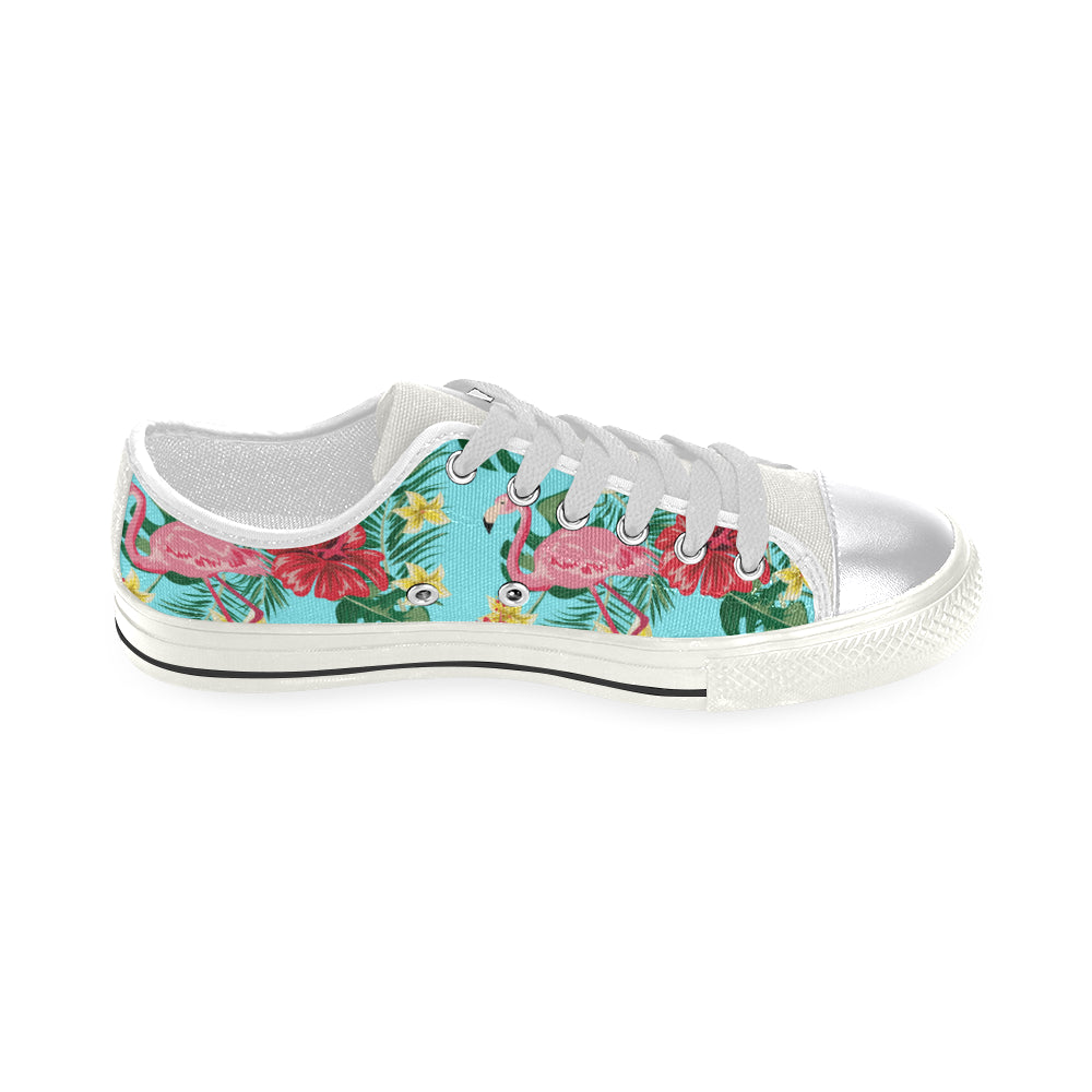 Tropical Blue Flamingo Womens Sneakers (Large Sizes) - The Flamingo Shop