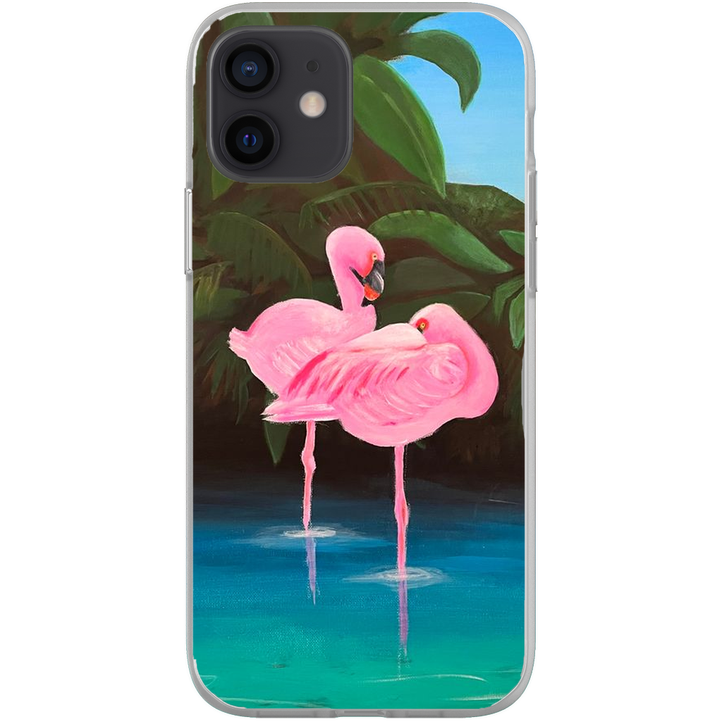 Flamingo Lagoon Phone Cases