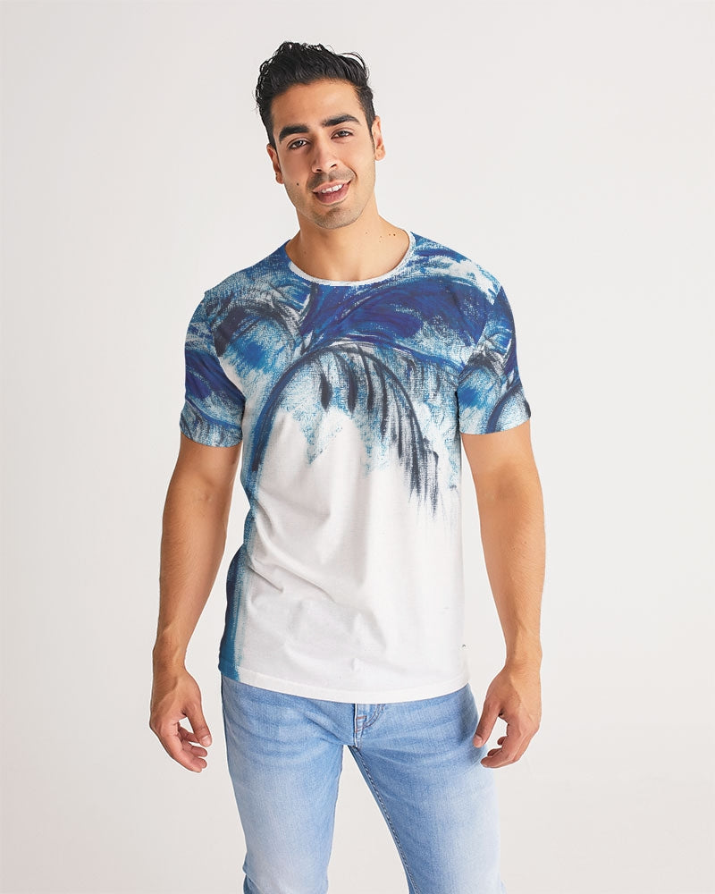 Flamingo Life® Blue Palm Tree Men's Tee