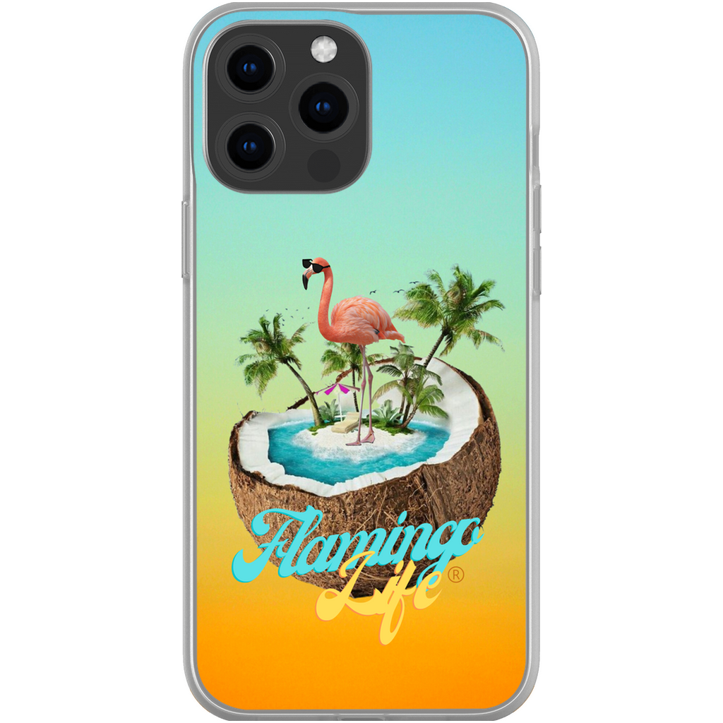 Flamingo Life® in a Coconut Flexi Phone Cases