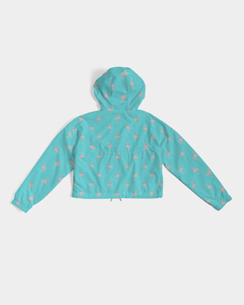 Blue Flamingo Women's Cropped Windbreaker