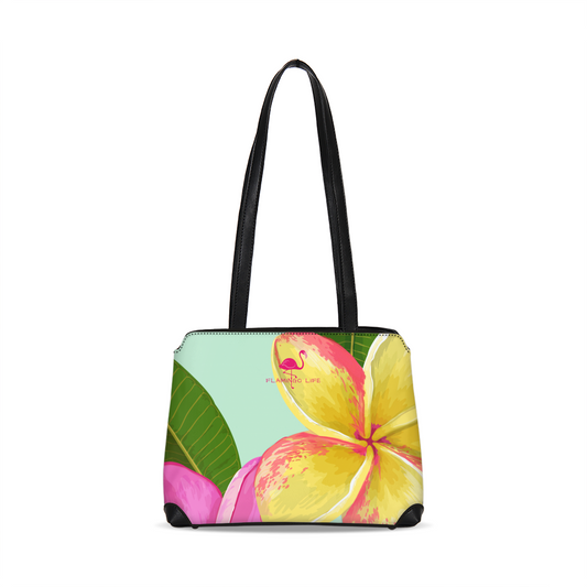 Flamingo Life Tropical Flowers Shoulder Bag - The Flamingo Shop