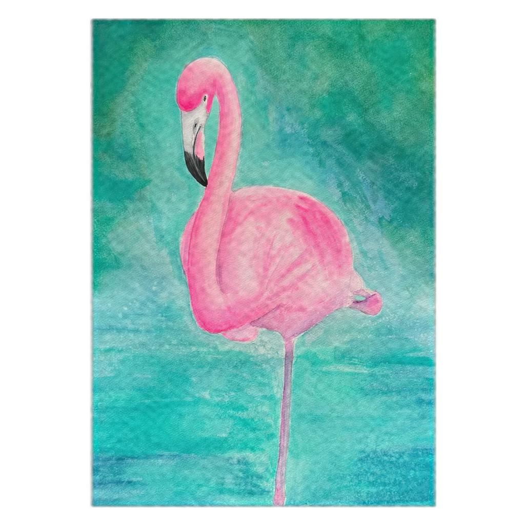 Watercolor Flamingo Rugs