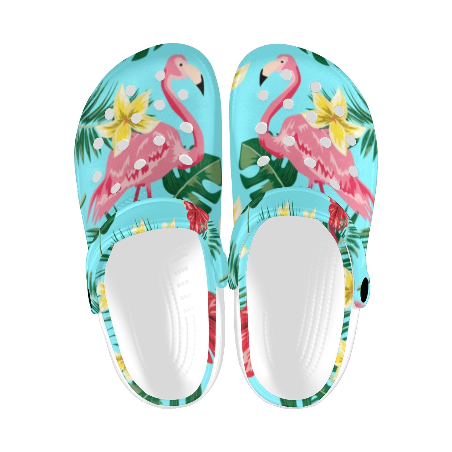 Tropical Flamingo Clogs