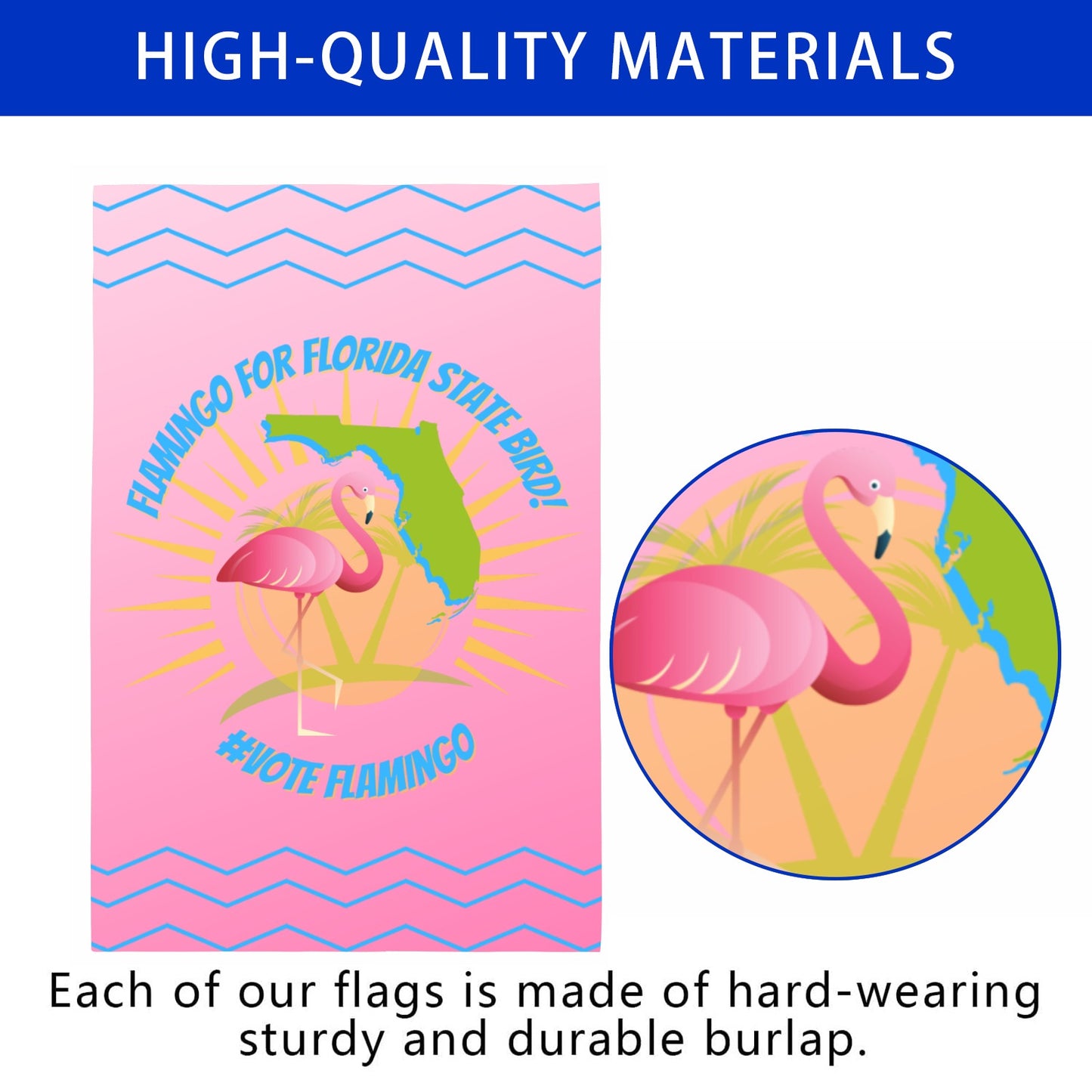 Flamingo For State Bird Garden Flag