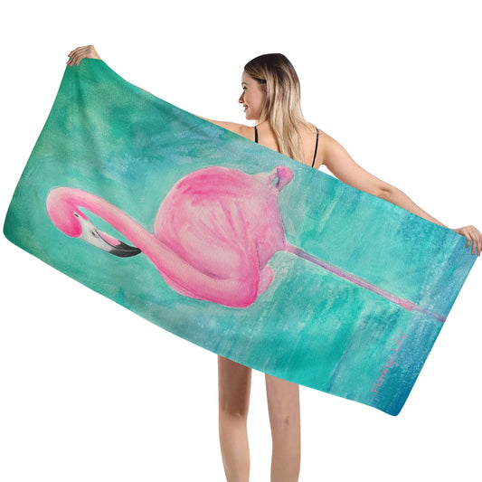 Flamingo Life® Beach Towel