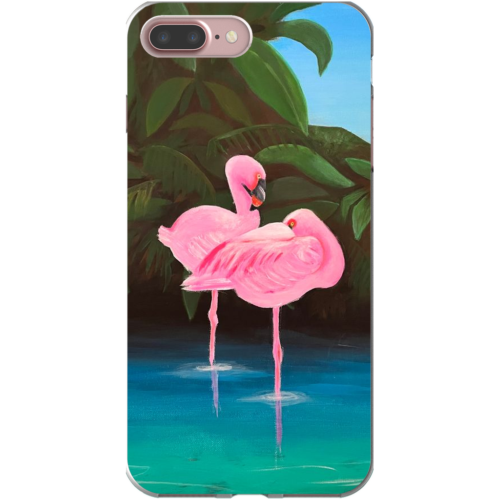 Flamingo Lagoon Phone Cases